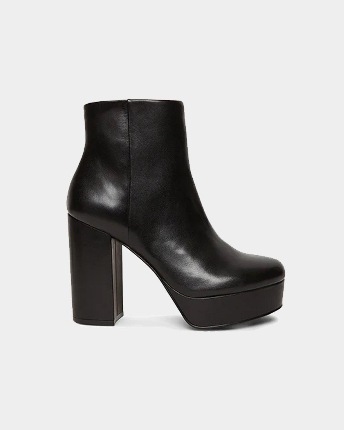 Steve Madden St.Moritz fluffy cuff ankle boot in chestnut Steve Madden St.Moritz fluffy cuff ankle boot in chestnut