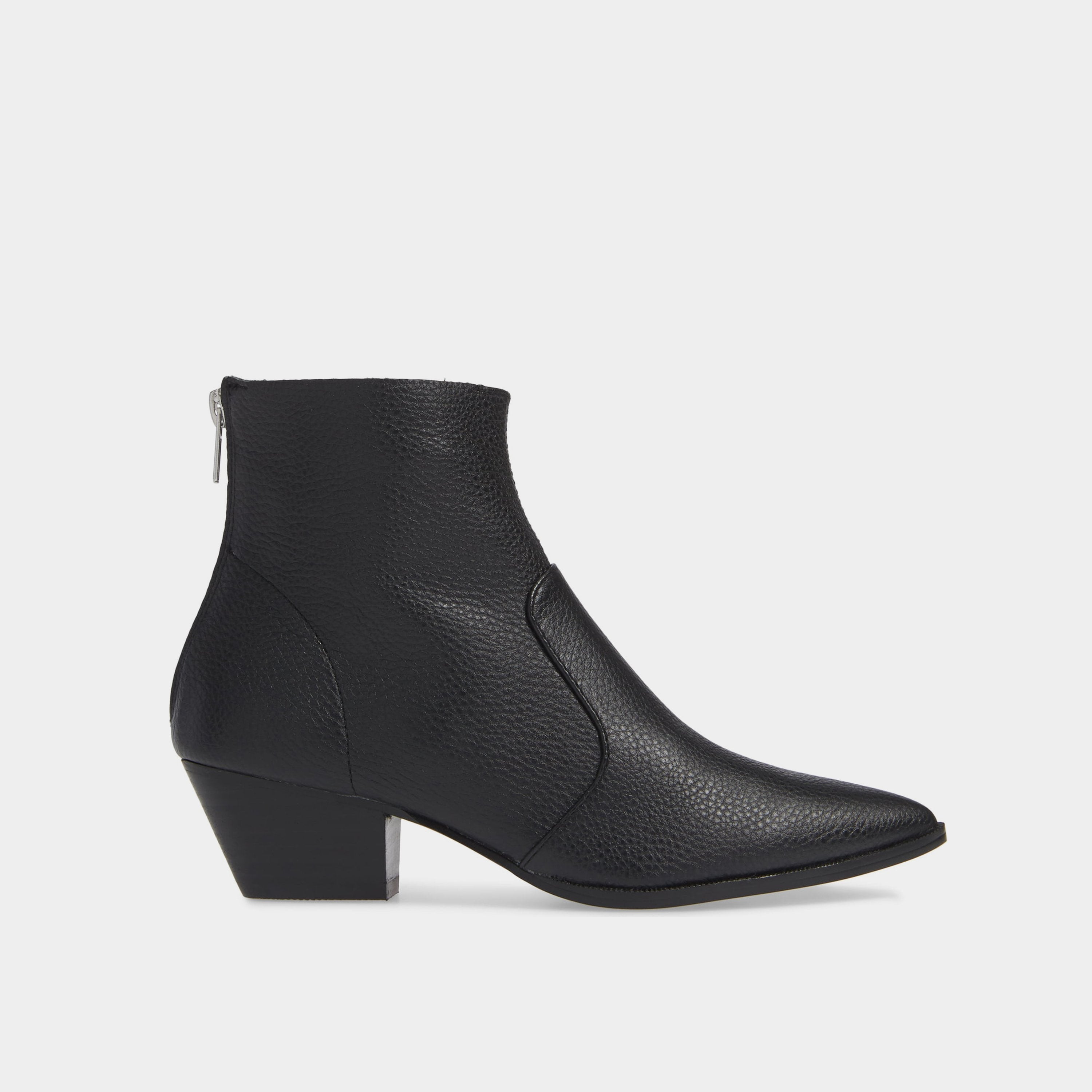 Steve Madden Black Cafe Texan ankle boot leml