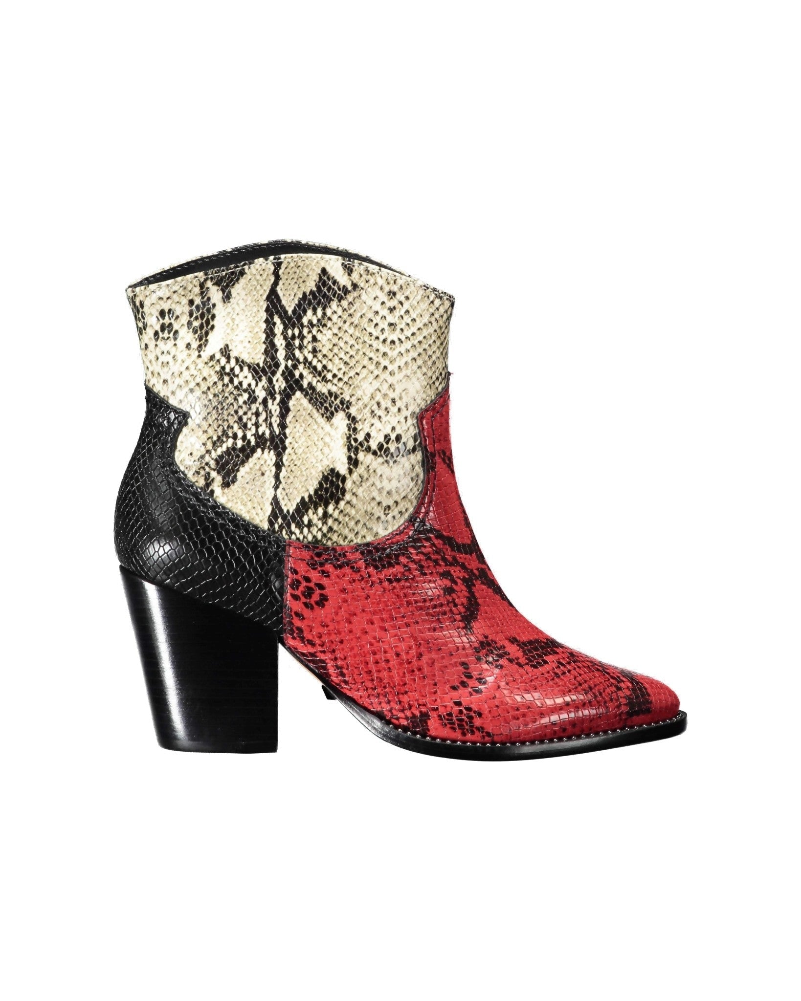 Schutz Haven red python Texan ankle boot – lemlò