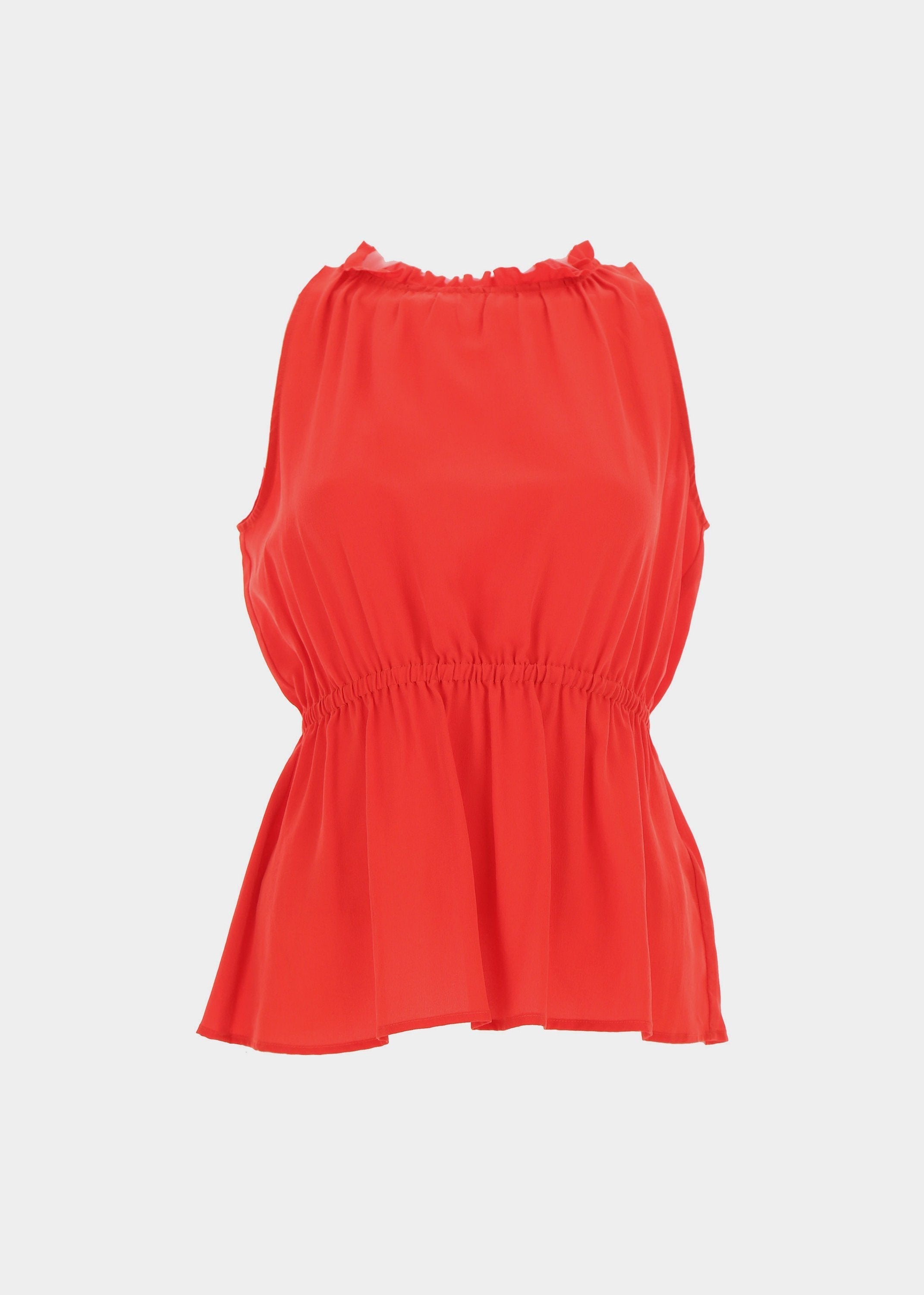 Semicouture Top seta rossa – lemlò