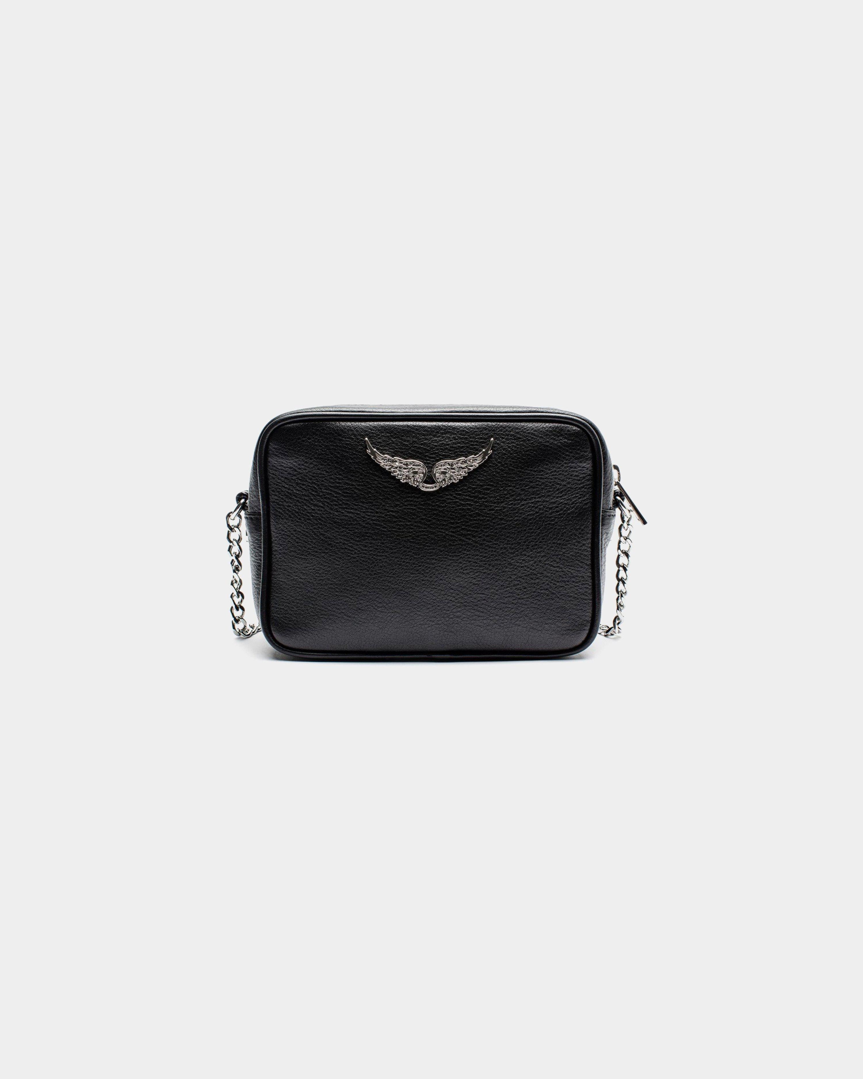 Zadig Voltaire Boxy XS black leather shoulder strap