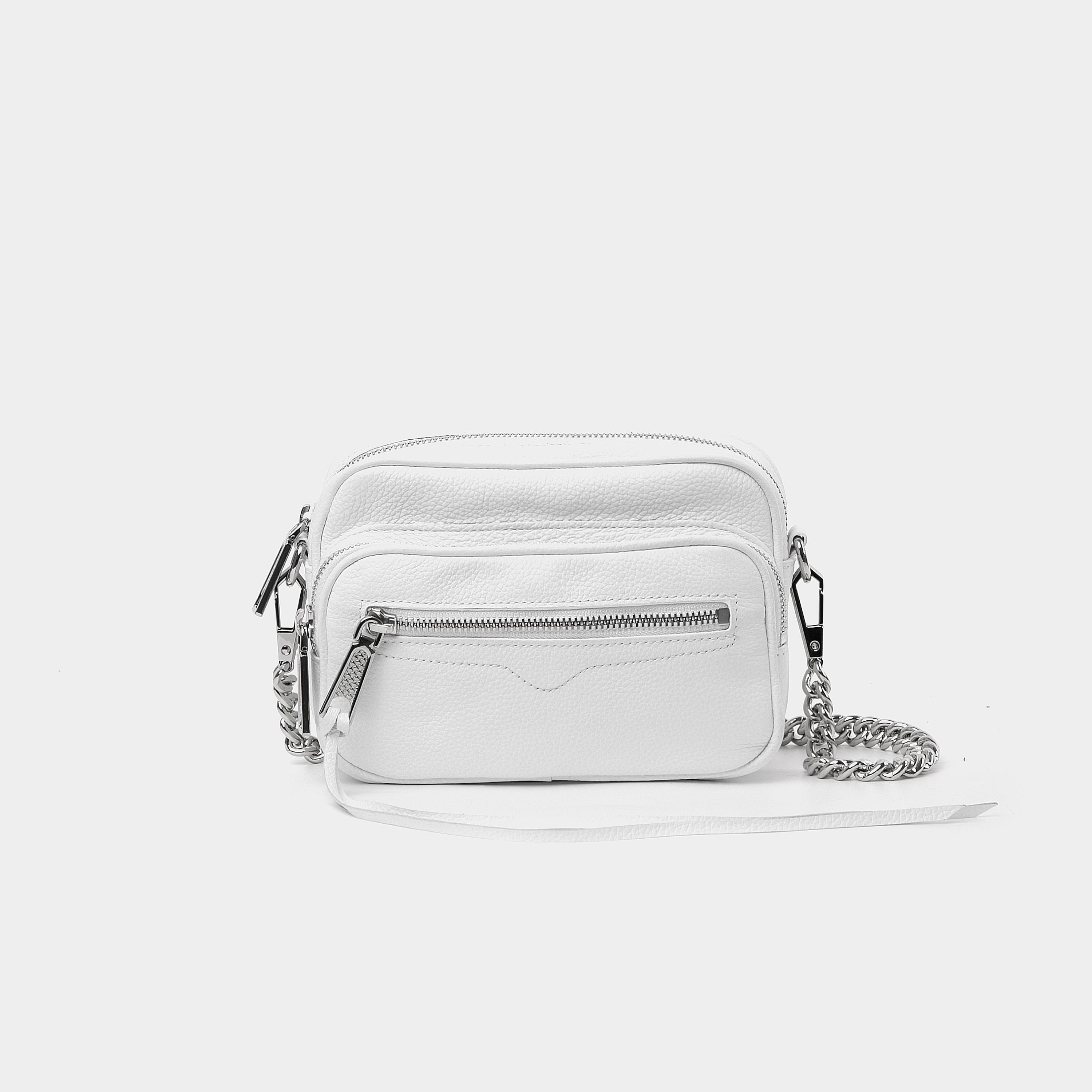Rebecca Minkoff Solstice Camera Bag white shoulder strap leml