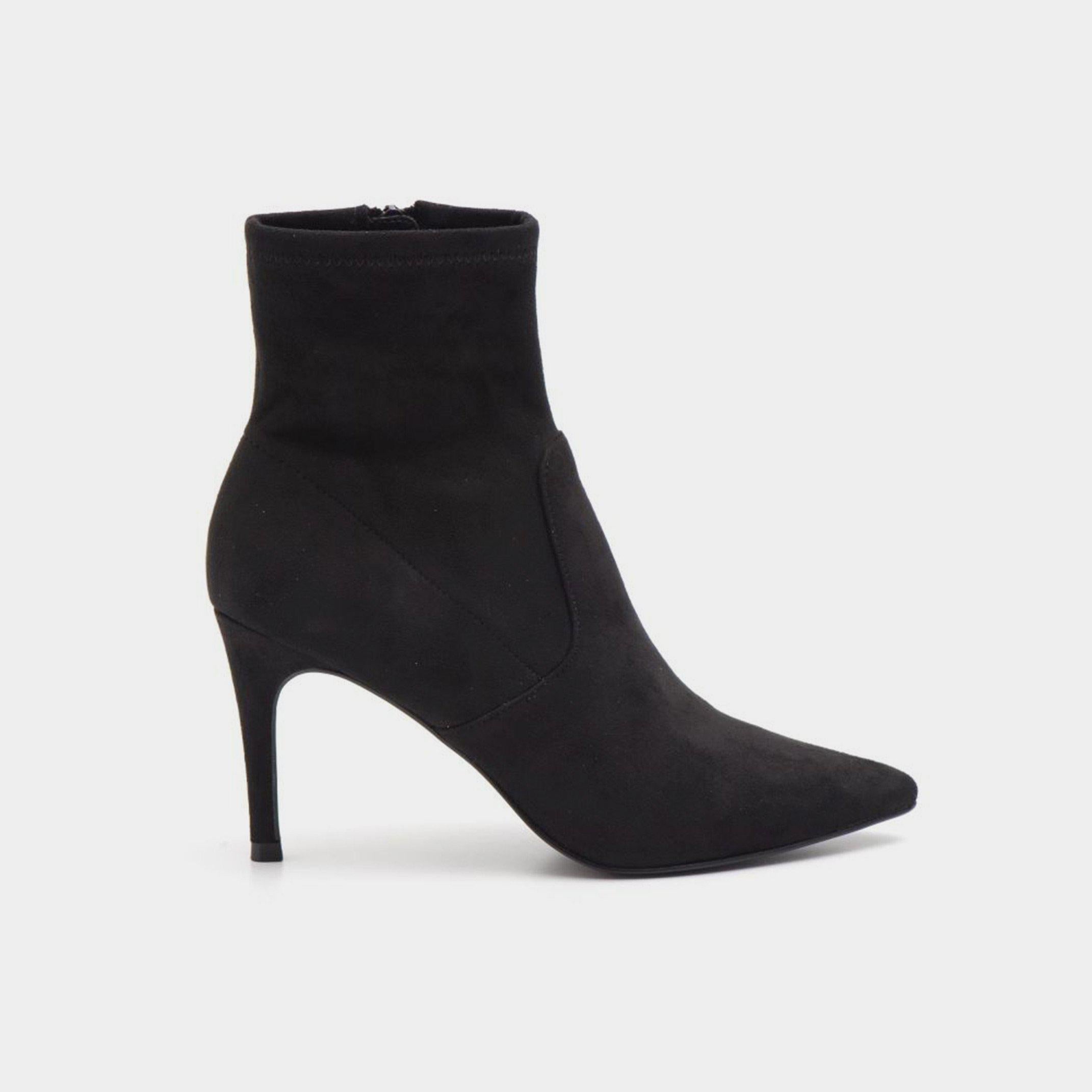 Steve madden black suede ankle boots hot sale
