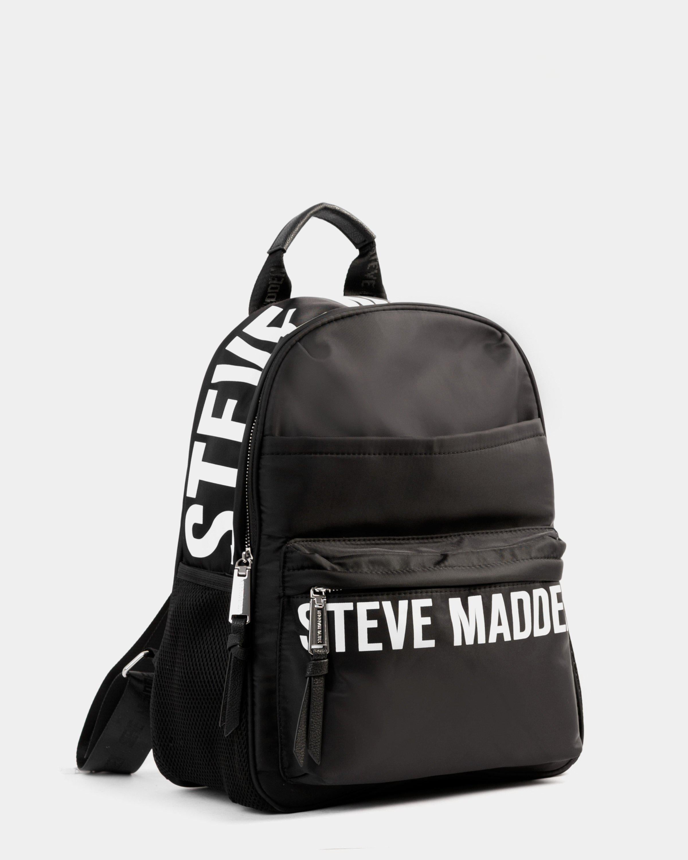 black leather steve madden backpack Steve Madden
