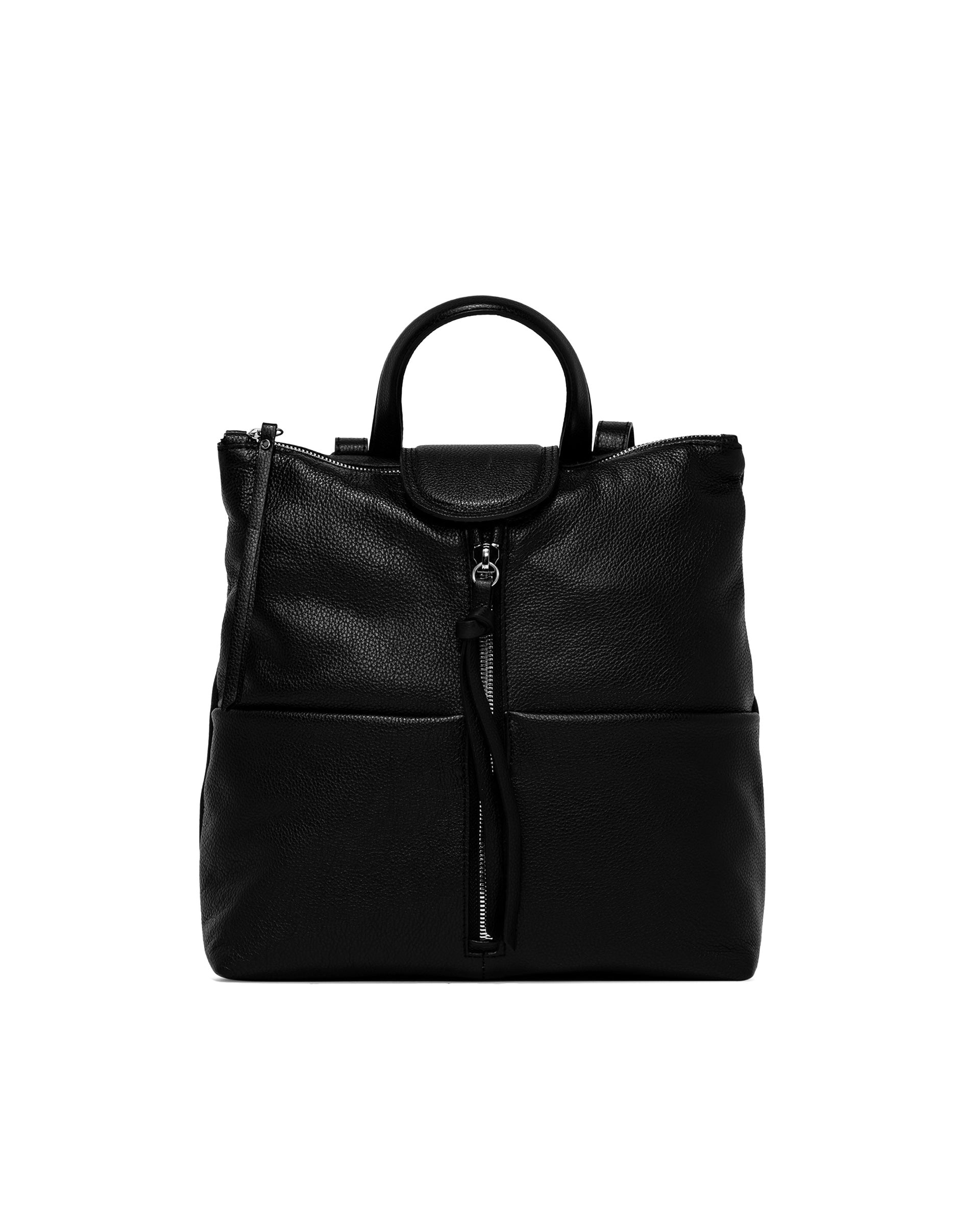 Gianni Chiarini Giada black leather backpack lemlo