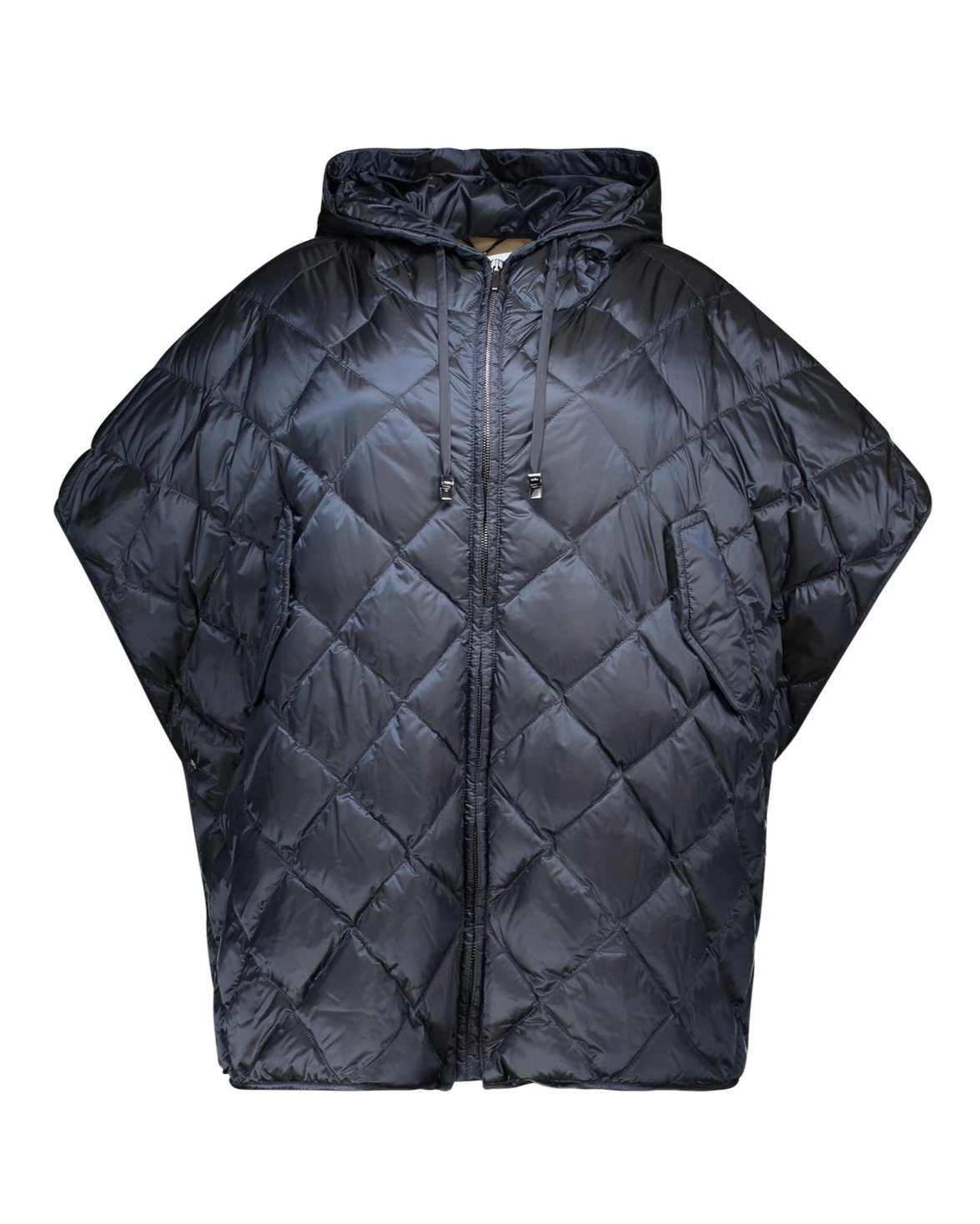 Max Mara The Cube | Cappa poncho Treman imbottita blu notte – lemlò