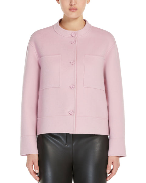 S Max Mara Giacca Susanna lana vergine rosa antico – lemlò