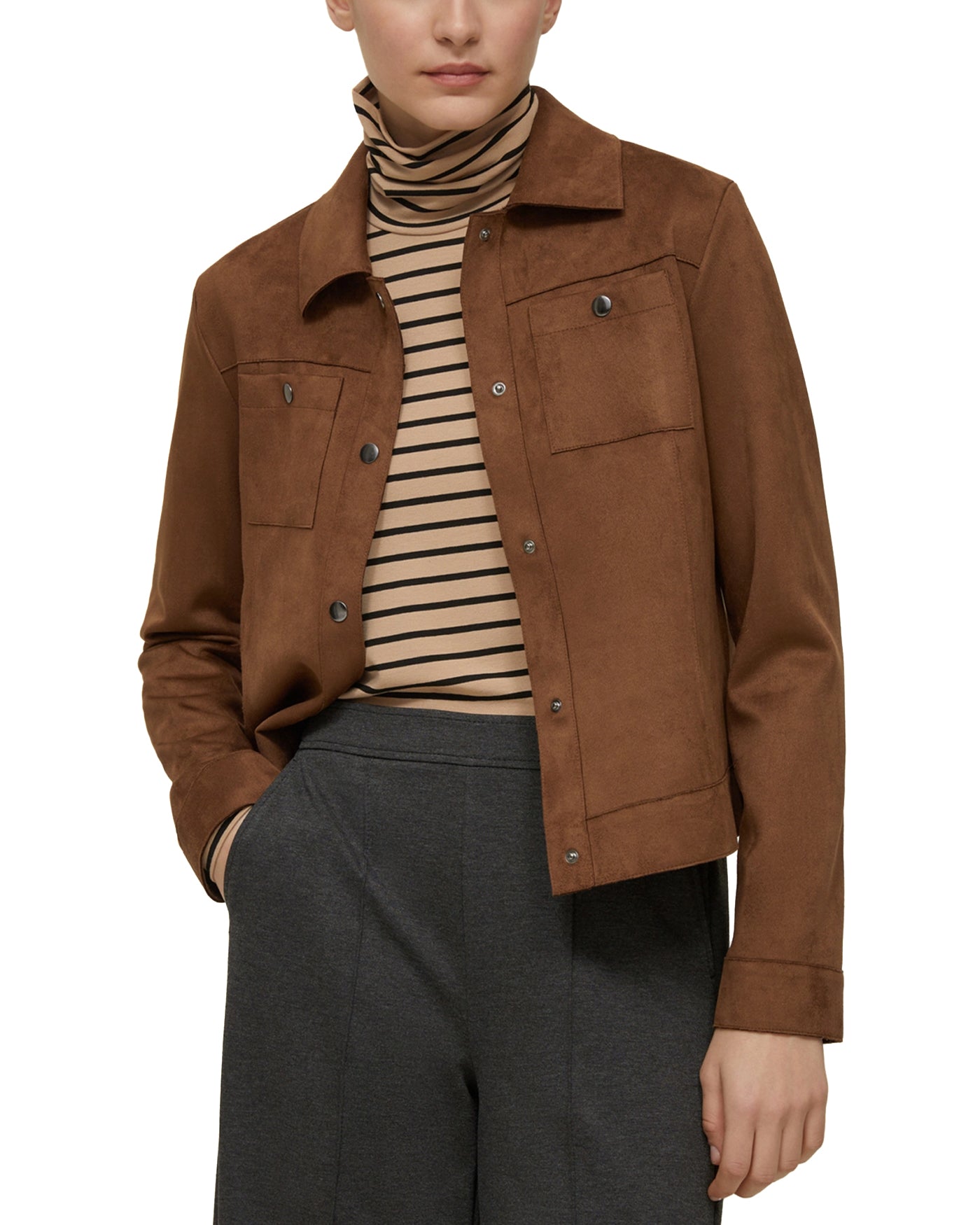 Pennyblack | Giacca Calitea ecosuede castagna – lemlò