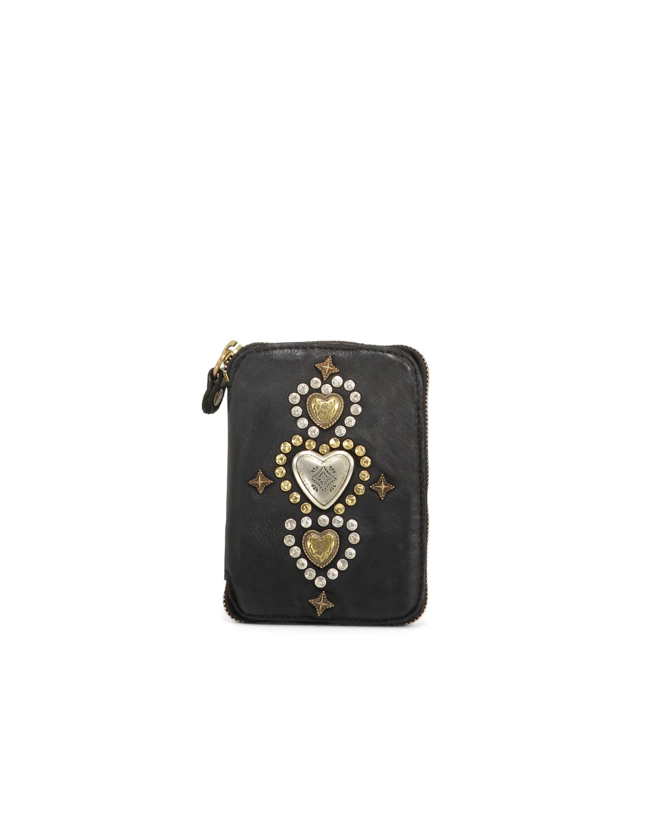 Campomaggi Portafoglio Diamante MORO, Pelle, Made In Italy, Misure 10x1.5x14 Cm