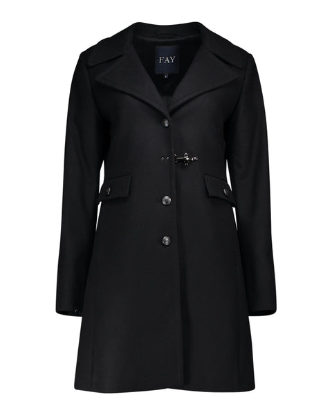 Fay Coat with black wool martingale – lemlò