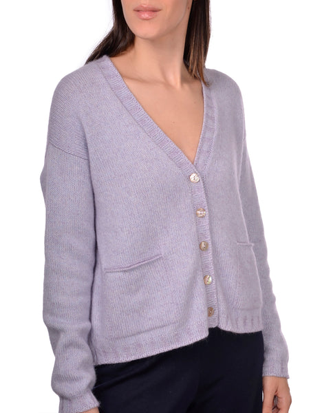 Cardigan donna Gran Sasso in lana Nero