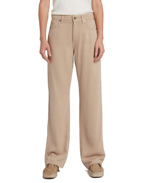 デニム・ジーパン 7 FOR ALL MANKIND 'Tess' jeans Beige 7 For All Mankind | Jeans Tess Trouser Colored Tencel Sand
