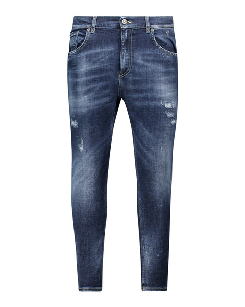Dondup Jeans skinny Alex distressed denim blu