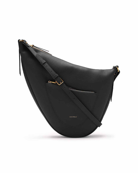 Ladybug Coccinellesnuggie large black gold pouch – lemlò