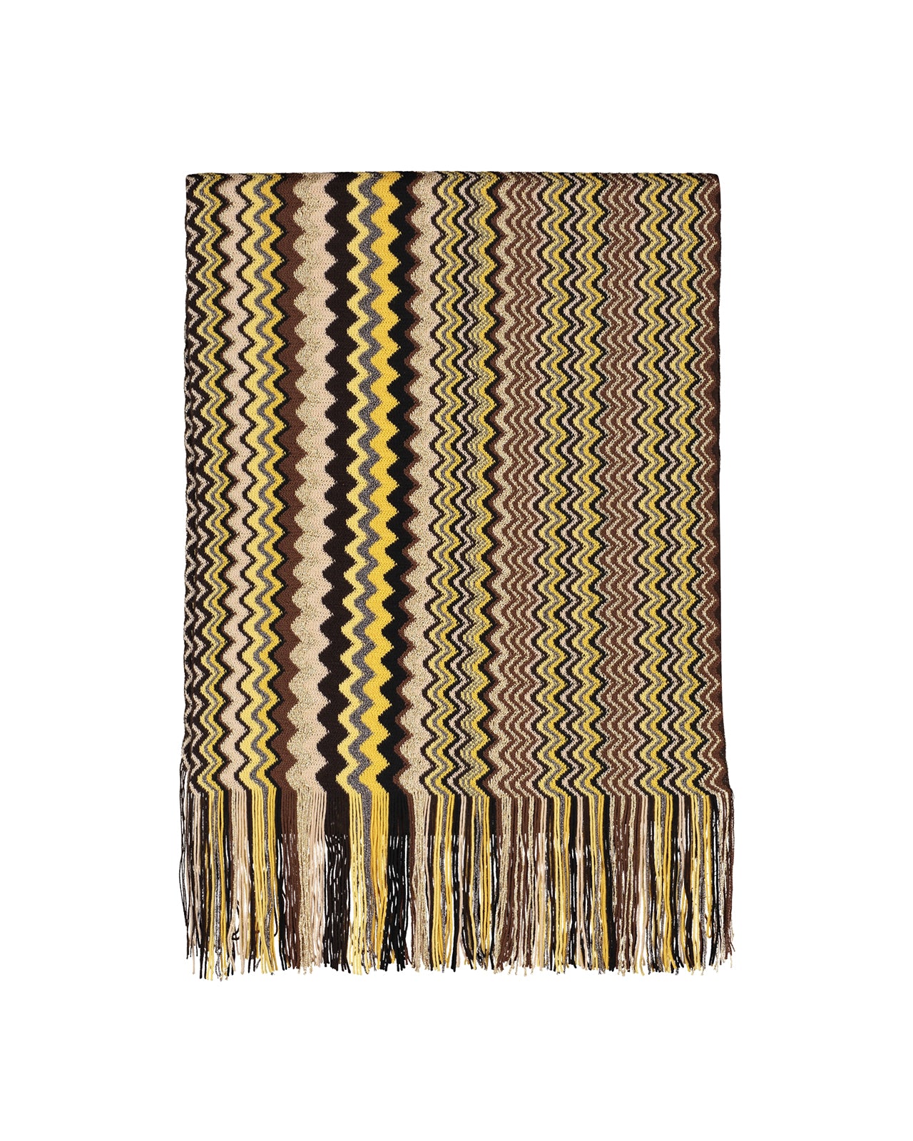 Sciarpa Missoni Lana Zigzag Navy – 35x180 Cm – Nuova Con Etichette – Made In Italy