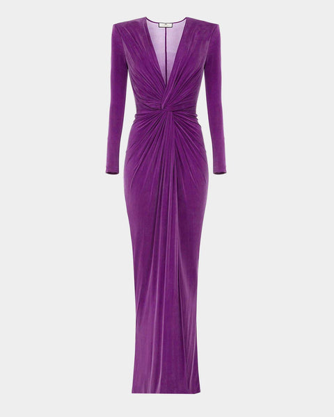 elisabetta franchi purple dress Elisabetta Franchi