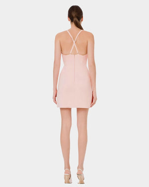 Abito corto rosa corallo - ELISABETTA FRANCHI | Acquista su lemlo.com