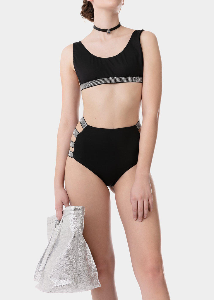Acquista su lemlo.com Bikini bridget Jones nero argento di NUDE