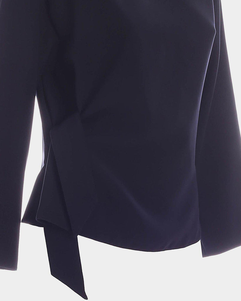 Acquista su lemlo.com Blusa blu con fiocco di EMPORIO ARMANI