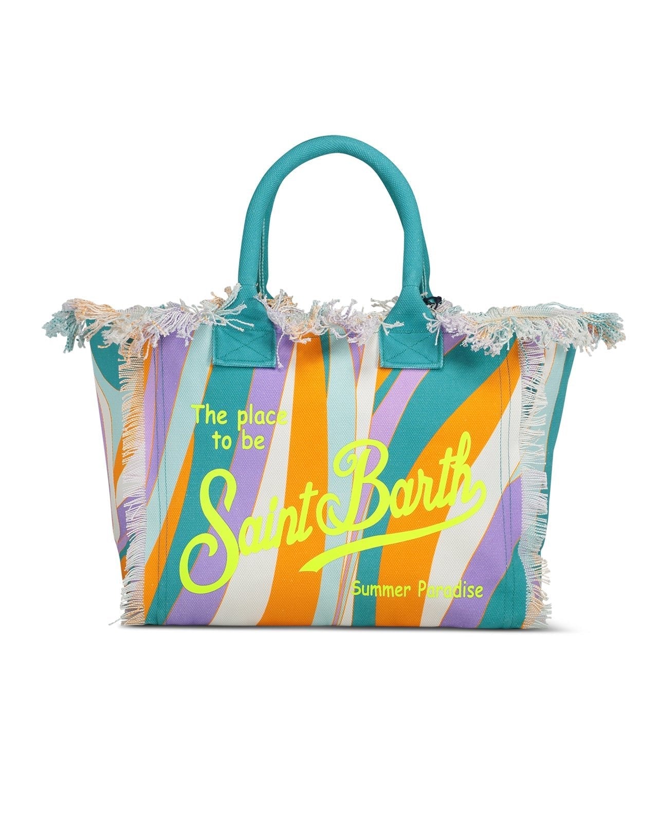 Mc2 Saint Barth Micro Borsa In Canvas Con Logo PHONE001/02564L