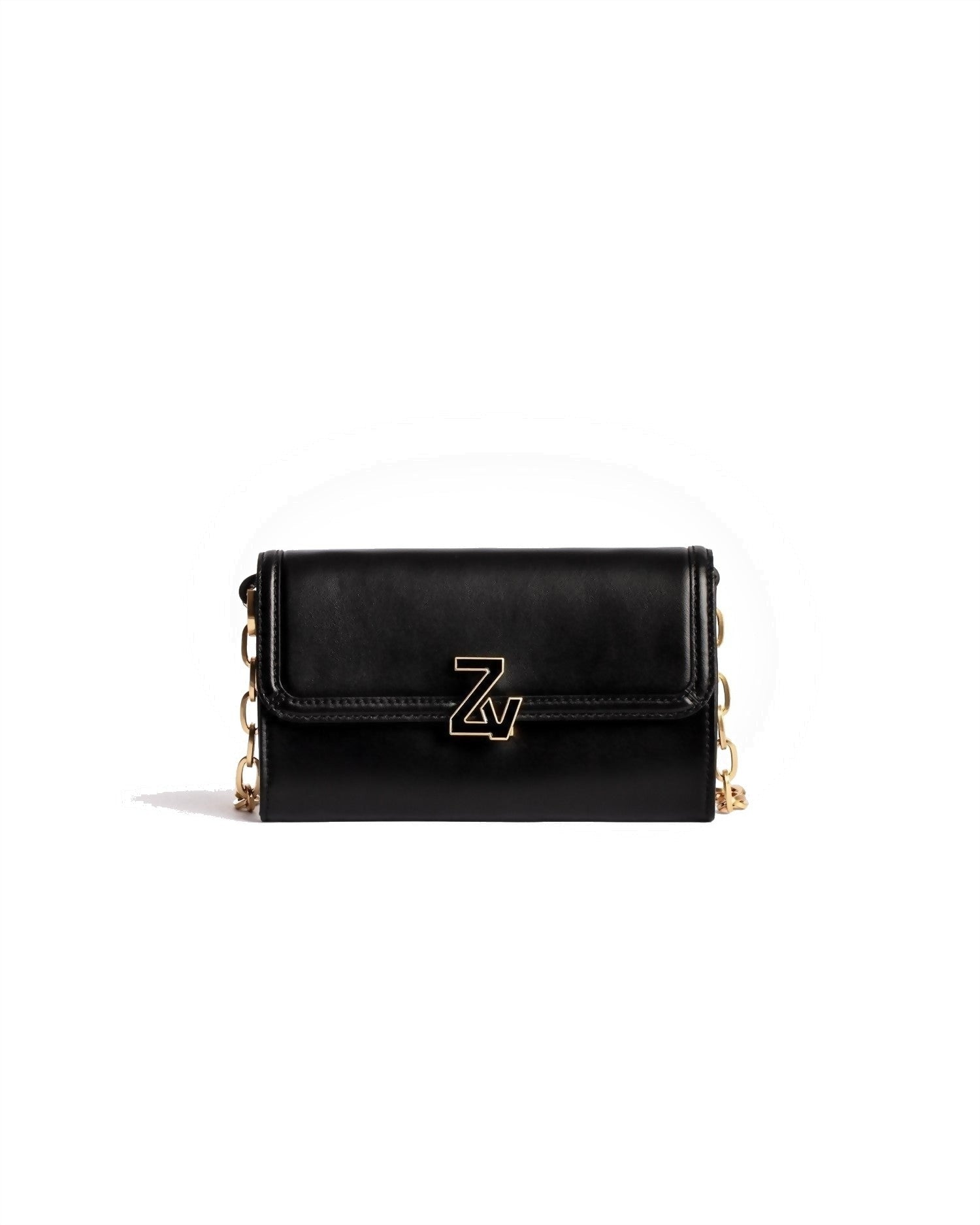 Sac Zadig & Voltaire ZV Initiale Le Tote - Sac De Jour Bandoulière En Cuir Noir, Occasion, Doublure Tissu