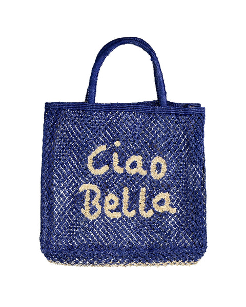 The Jacksons | Large bag Ciao Bella blue jute | lemlò