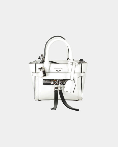 Zadig Voltaire Candide Nano white leather handbag leml
