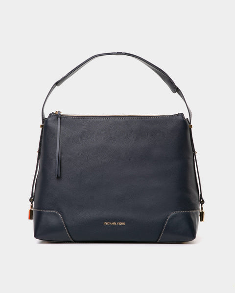 Michael Kors Crosby blue leather shoulder bag lemlo