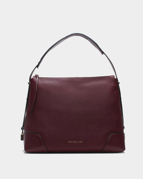 Michael Kors Crosby shoulder bag in burgundy leather