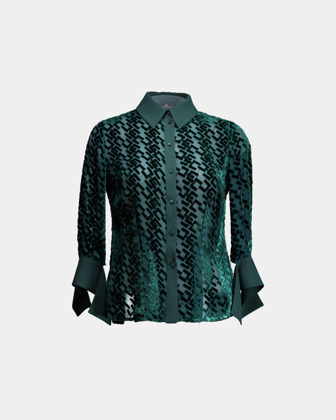 Camicia sales verde bottiglia