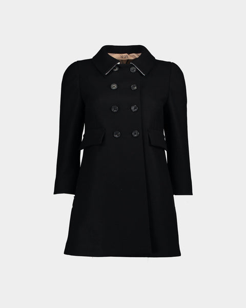 N°21 Cappottino doppiopetto nero – lemlò