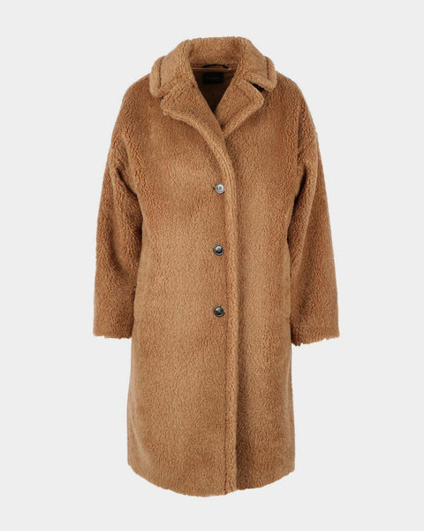 Weekend Max Mara Camel Salmon Teddy Coat