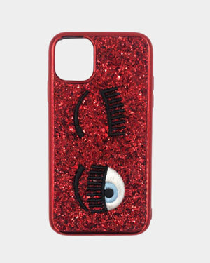 Cover Flirting IPhone 11 glitter rossa - CHIARA FERRAGNI | Acquista su lemlo.com