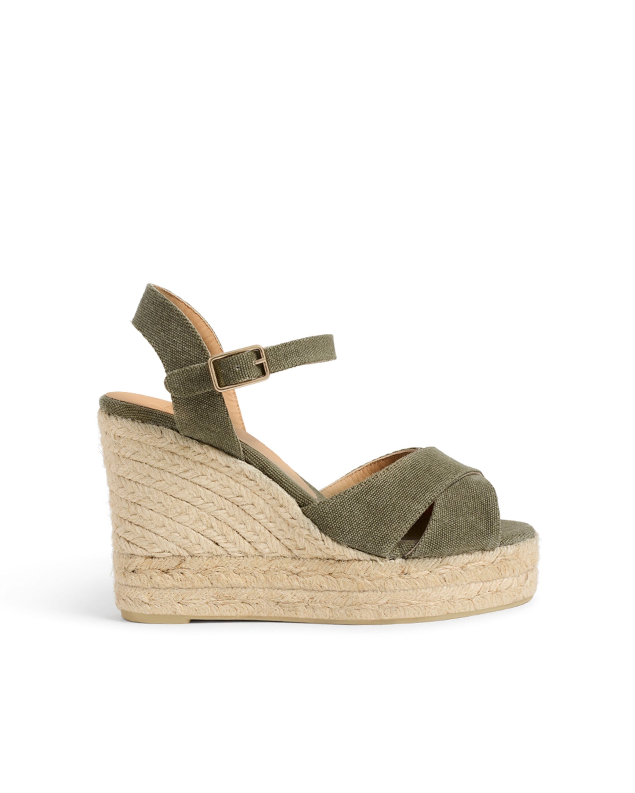 Castañer Women's Espadrille Carol Green