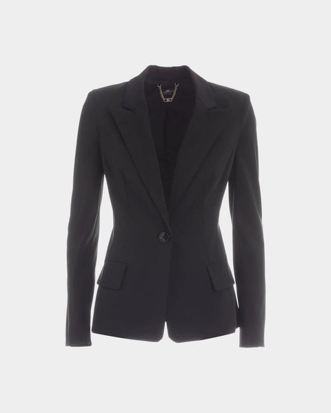 Elisabetta Franchi Giacca avvitata nera – lemlò
