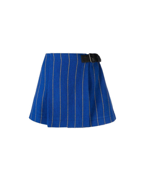 Philosophy di Lorenzo Serafini Gonna pantalone bluette a righe