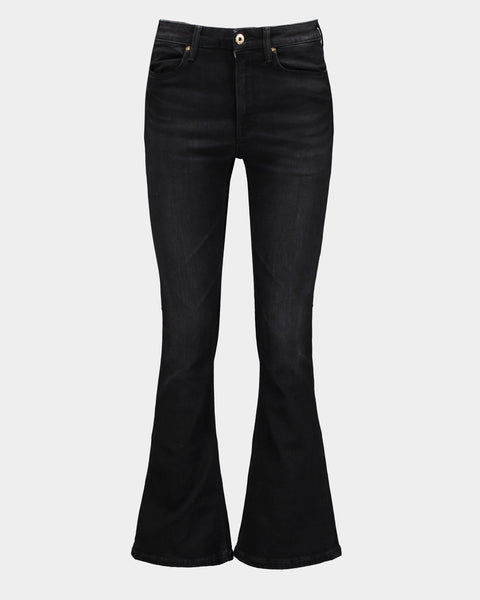 Dondup Mandy black cropped flared jeans – lemlò
