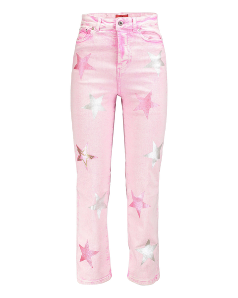 Rossano Perini RP Loose pink star jeans lemlo