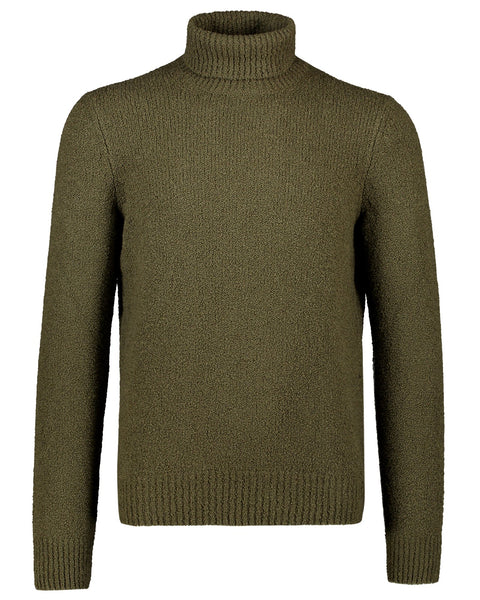Collo Alto Maglione Lana Militare Verde Militare Maglione Collo