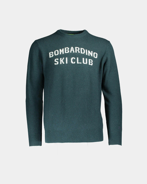 MC2 Saint Barth Bombardino Ski Club green sweater - Main Image