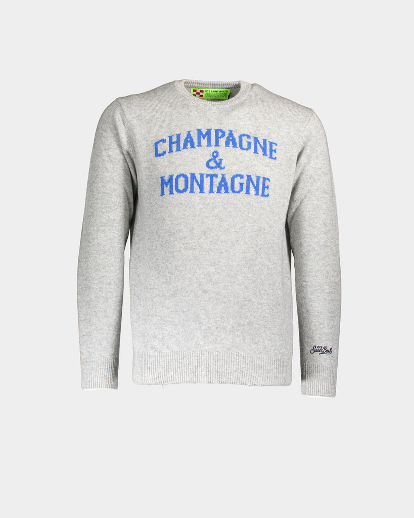 Maglione Champagne & Montagne grigio - MC2 SAINT BARTH | Acquista su lemlo.com