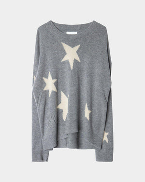 Acquista su lemlo.com Maglione Markus cashmere grigio stelle di ZADIG ET VOLTAIRE