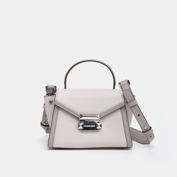 Michael Kors Whitney gray leather mini bag lemlo