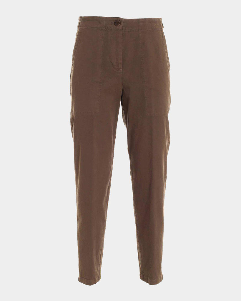 Acquista su lemlo.com Pantalone a vita alta marrone di ASPESI