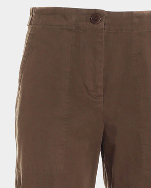 Acquista su lemlo.com Pantalone a vita alta marrone di ASPESI