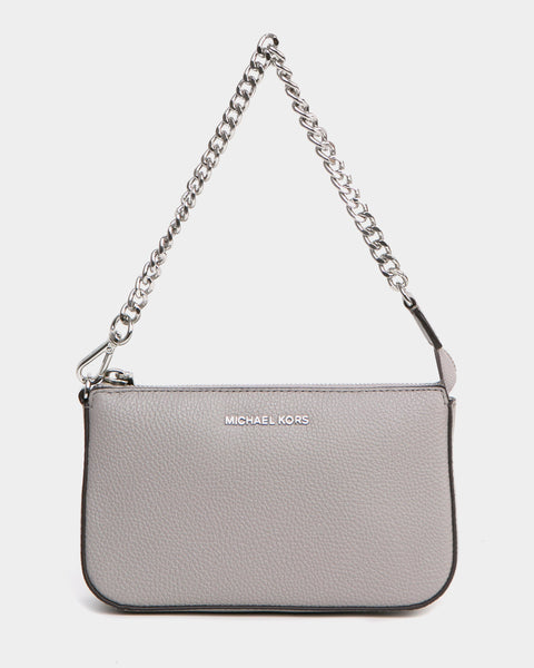 Michael Kors Jet Set Chain gray leather pochette