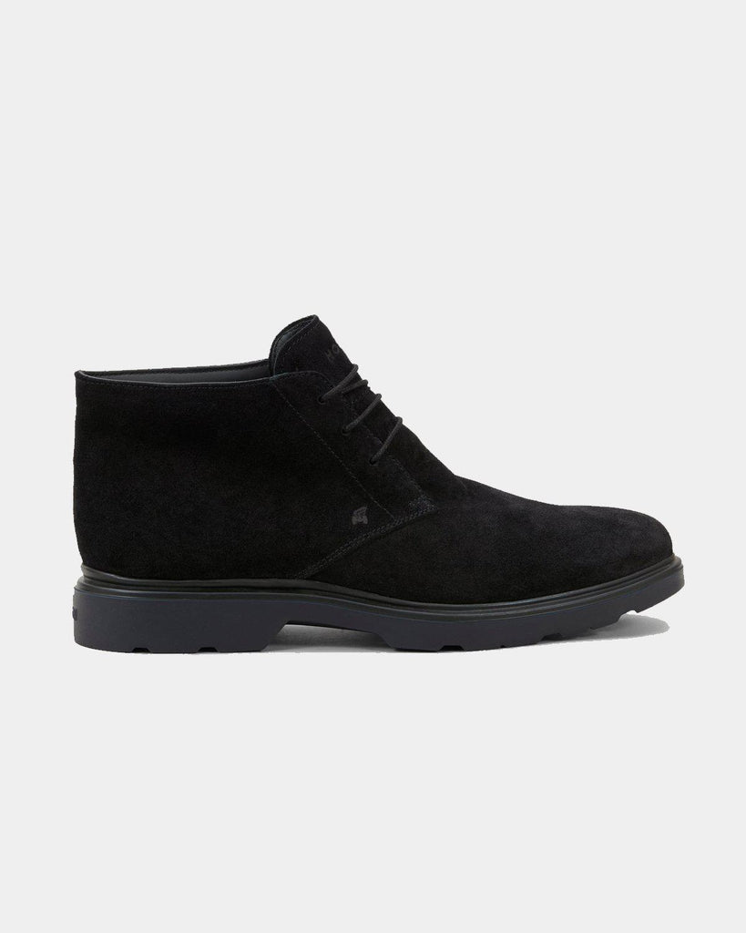 Acquista su lemlo.com Polacchino Route in suede nero di HOGAN