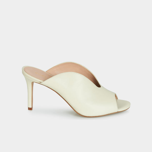 Kurt Geiger Broadwick sabot in ivory leather lemlo