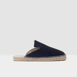 Acquista su lemlo.com Sabot espadrillas Hamptons camoscio blu di MANEBI