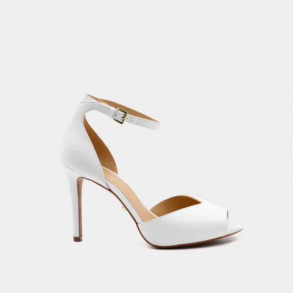 Michael Kors Cambria white leather sandal lemlo